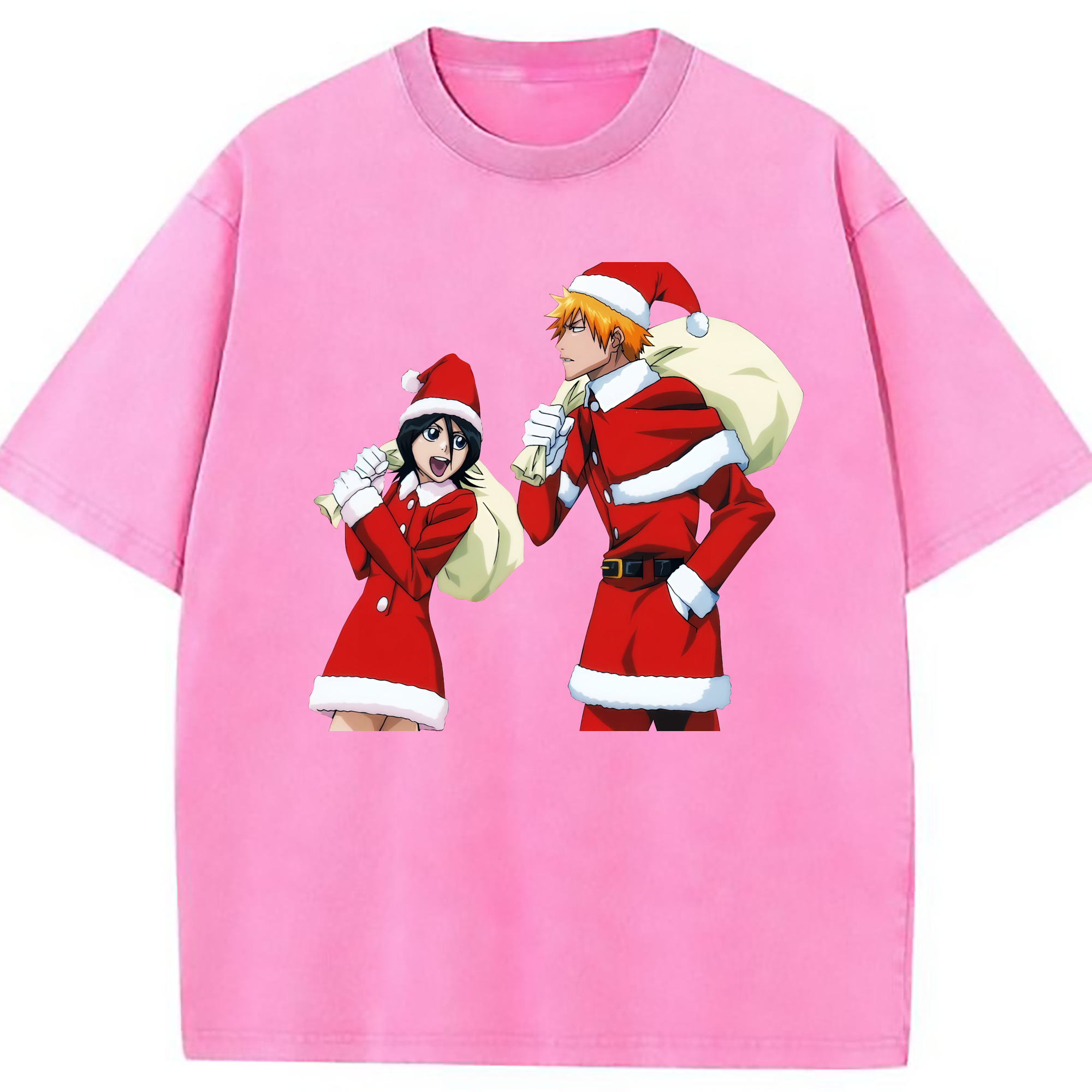 （画像用） ブリーチ 朽木ルキア BLEACH Kuchiki Rukia 綿100% ヴィンテージ風 半袖Tシャツ（フロントプリント）